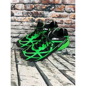 BOOMBAH‎ Hellcat Turf Trainer Shoes Mens Black Green Sz12